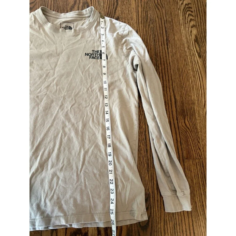 The North Face Walls Are Meant For Climbing Lng Sleeve Tan T-Shirt S Mens Cotton